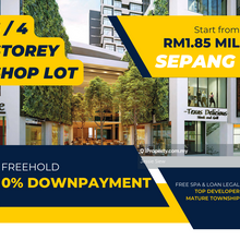 FREEHOLD 0% downpayment 3/4 storey Shop-Office Facing Main Road, Kota Warisan, Sepang