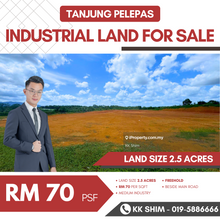 Tanjung Pelepas 2.5 Acres Industrial Land for Sale