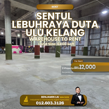 Sentul Lebuhraya Duta Ulu Kelang Warehouse To Rent