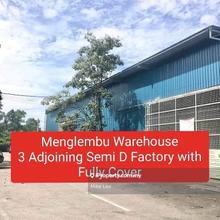 Menglembu ipark 3 Adjoining Factory For Rent