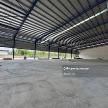 Open shed detached factory kota tinggi for sale