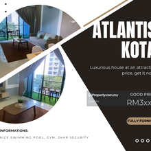 Best Airbnb Nice Fully Furnish Condo Atlantis Residence Kota Laksamana