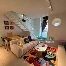 Partially furnished duplex unit low floor facing Cheras view for sale