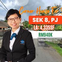 Corner Single Storey Terrace House For Sale @ Seksyen 8  Petaling Jaya
