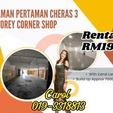 Limited Taman Pertama Cheras 3 Storey Corner Shop With Extra Land 
