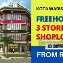 0% DOWNPAY FREEHOLD Shop 3-4 STY w/lift ROI 5-7% Mature Township Facing Main Road, Tanjong Karang