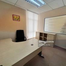 Fully Furnish Below Market Office Ready Move In,Short walk & drive LRT