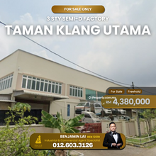 Nice condition Detached Factory Kawasan Perindustrian Klang Utama