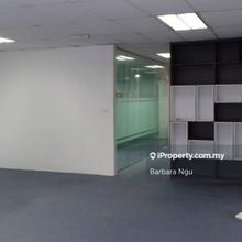 Office lot, part furnished for rent