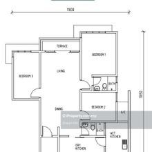 3 Bedroom 2 Bathroom, corner unit. Available now