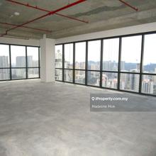Premium Grade A corporate office half floor for rent.