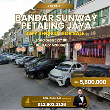 Bandar Sunway Petaling Jaya 3sty Shoplot For Sale 