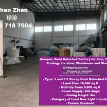 Kempas, Semi Detached Factory for Sale, Freehold, Strategy Location