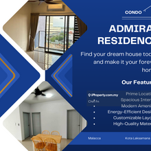 Below rm400k 43 Facilities Admiral Residence Condo Kota Laksamana