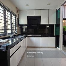 Partly furnished and extended house for rent.