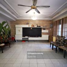 Double Storey End Lot Terrace House For Sale.