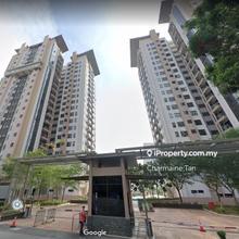 Bandar Puchong Jaya Park Villa condo pool view furnished low floor 2cp