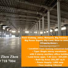 Pasir Gudang, Johor, Malaysia, Big Factory for Rent, Big Power Supply
