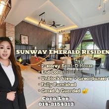 Sunway Emerald Residence @ Unblock Sunset View Endlot 2-storey Semi-D 