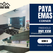24hr Security cctv Nice Interior Freehold Corner Semi D Paya Emas