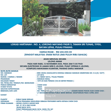 Auction Taman Sri Tunas !! Below Market Price!!