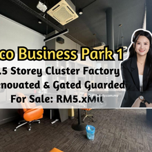 Eco Business Park 1, 1.5 Storey Cluster Factory Renovated, Gated Guard