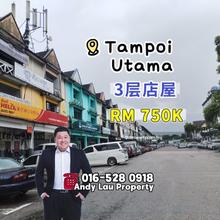 Jalan Sri Perkasa 1/x @ Tampoi Utama 3 Storey Shoplot High Roi