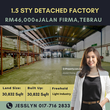 Kawasan Perindustrian Tebrau, 1.5 Storey Detached Factory For Rent