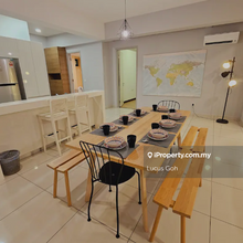 Full loan 1000sf 3 Room 2 Bath Balcony Yard Free Fully Furniturev