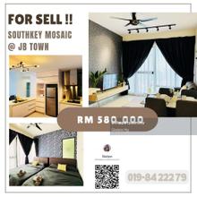 Southkey mosaic jb town fully furnished high floor for sell
