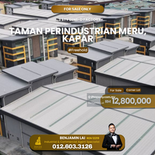 Meru Industrial Park 3 Corner Lot Semi-D Factory for Sale