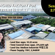 Senai bua 274k Detached Factory