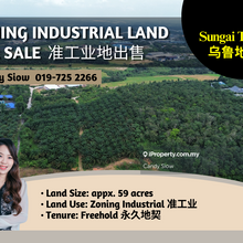 Sungai Tiram 59 acres Zoning Industrial Land