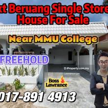 Near Mmu Melaka Bukit Beruang Fully New Reno Freehold Single Storey