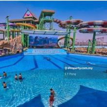 New, furnished 3 bedroom unit with airconds n next 2 water theme park!