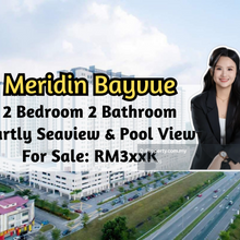Meridin Bayvue, 2 Bedroom, High Floor, Partly Seaview & Pool View