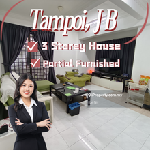 Partial furnished for rent, Taman Tampoi Utama, Easy access highway