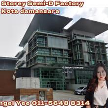 3 storey Semi-D Factory Warehouse at Kota Damansara