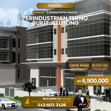 Perindustrian Tekno, Bukit Jelutong Corner 3 Storey Semi D For Sale