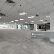 Bare unit @ UOA Business Park For Rent, Link Bridge to LRT/KTM 
