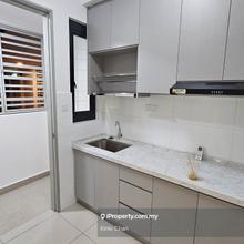 New condo covered walkway via link bridge to mrt, great facilities