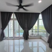 Partially furnished higher floor  for Rent