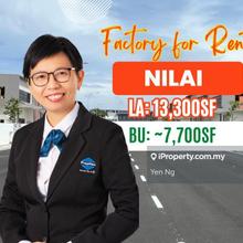 1.5 Storey Semi-D Factory Warehouse for Rent at Nilai Industrial Park