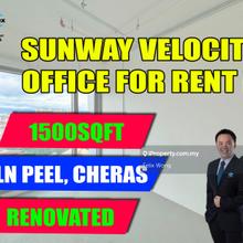 Hot Rent Area@Sunway Velocity Office, Jalan Peel, Sg Besi, Cheras
