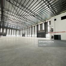 Detached warehouse with 3-sty office for rent at Bukit Jelutong
