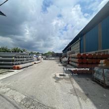 A large land area with factory