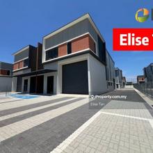 Modern trendy warehouse with corporate image