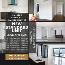 Brand New Standard Unit. Developer Unit. Fully Renovated & Furnished.