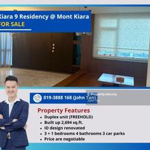 Duplex unit with private lift and renovated