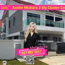 Johor Bahru Austin Mutiara Brand New 2 Storey Cluster Corner 4bed